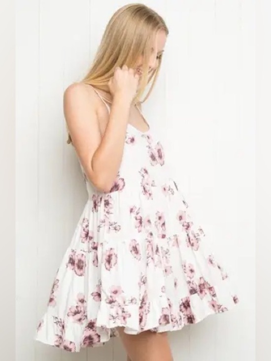 Brandy Melville Dresses & Skirts - Brandy Melville Jada Cherry Blossom floral print slip dress One Size Small